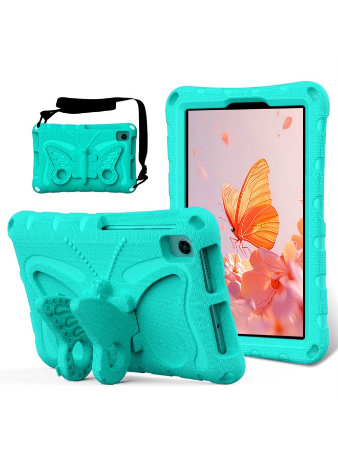 Suitable For Apple Tablet Protective Cover Bracket-Color:Glacier Green➕Black Shoulder Strap-Applicable Models:pro11(2024)
